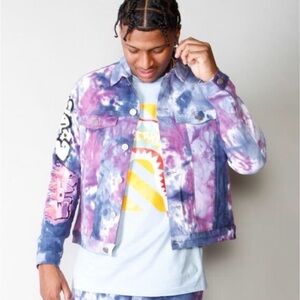 Sz various tye dye jacket cooper 9 purple